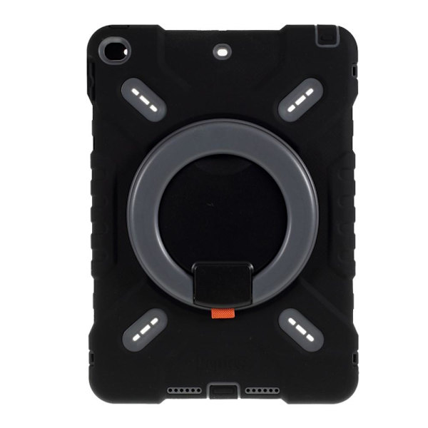 PEPKOO iPad 9.7 (2017/2018) / iPad Air Extreme Armor - Svart 360 graders svängbart stativ Svart