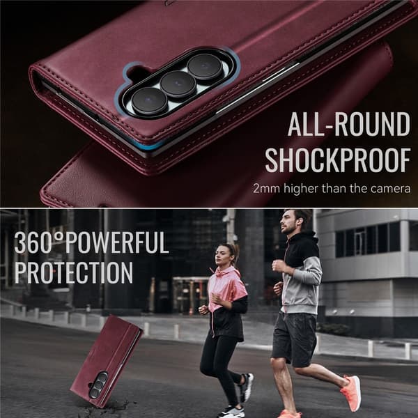 CASEME Telefonlommebokdeksel til Samsung Galaxy Z Fold8 Ultra Red
