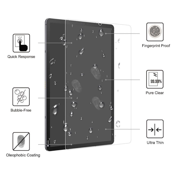 Samsung Galaxy Tab S6 Lite 0,3 mm hærdet glas skærmbeskytter Transparent