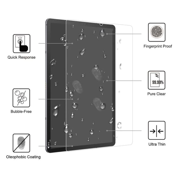 Samsung Galaxy Tab S6 Lite Härdat glas 0,3mm 9H Transparent