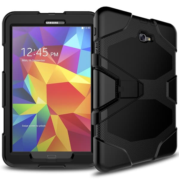 Samsung Galaxy Tab A 10.1" (2016) Heavy Duty Armor suojakuori Black
