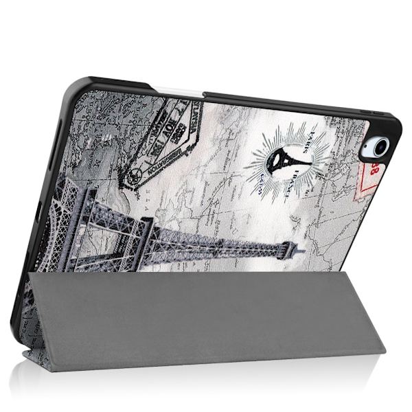 Etui for iPad Air 11 (2024) med Tri-fold Stativ, Tablettdeksel med Penneholder - Tower Multicolor