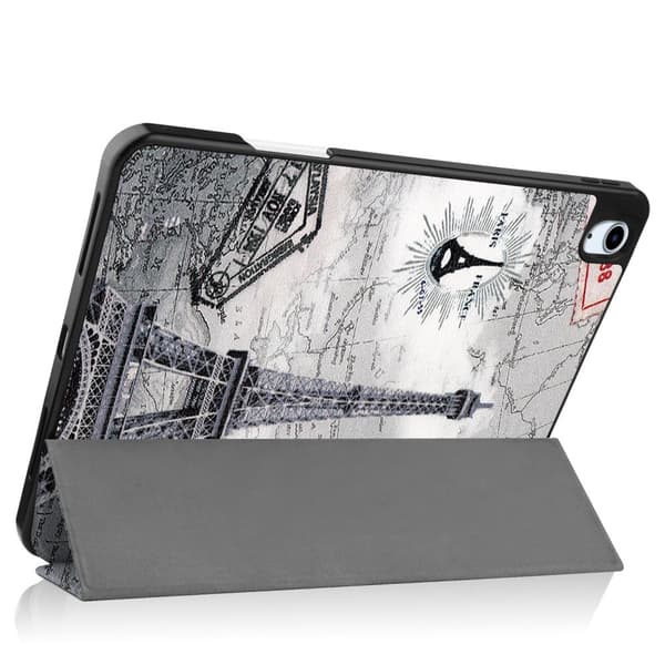 Till iPad Air 11 (2024) Slim fit tri - fold fodral Pennfack - Tower multifärg