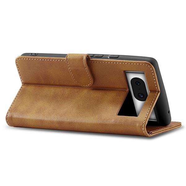 LC.IMEEKE Wallet Stand Etui til Google Pixel 8a Brown