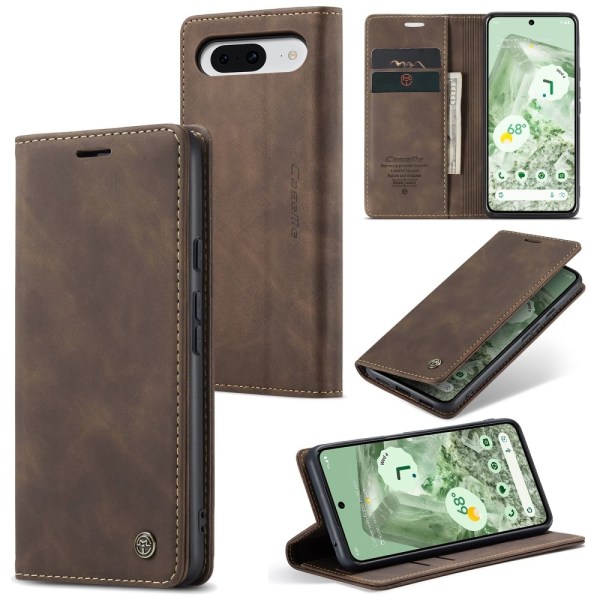 CASEME Retro Lompakkokotelo Pixel 8a Dark brown