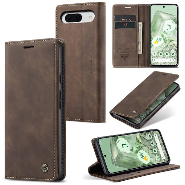 CASEME Retro Pung Taske til Pixel 8a Dark brown