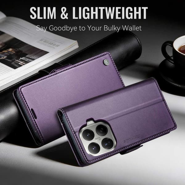 CASEME Till Xiaomi 17T Plånboksfodral Lila