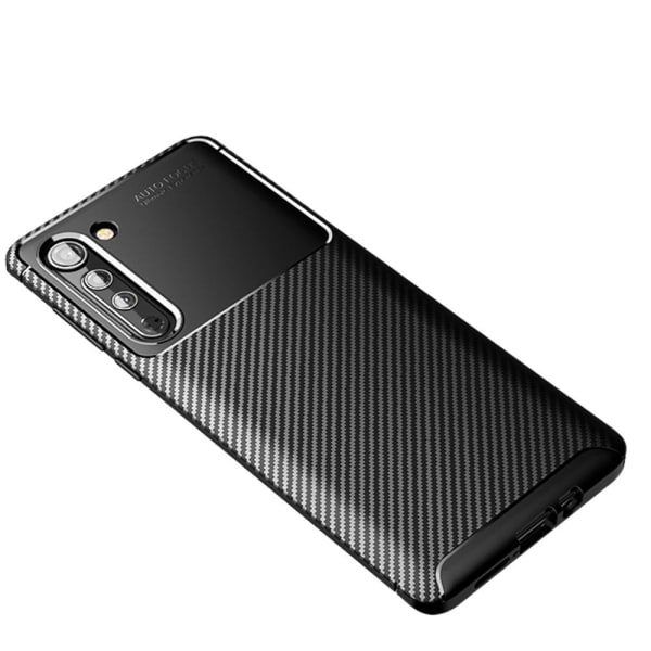 Carbon Fiber Anti-drop Soft TPU- case Motorola Edgelle - musta Black