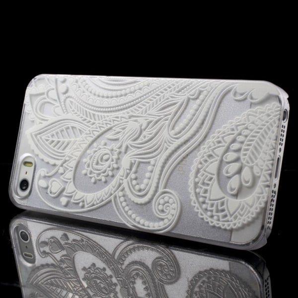 iPhone 5/5s cover Paisley mønster Transparent