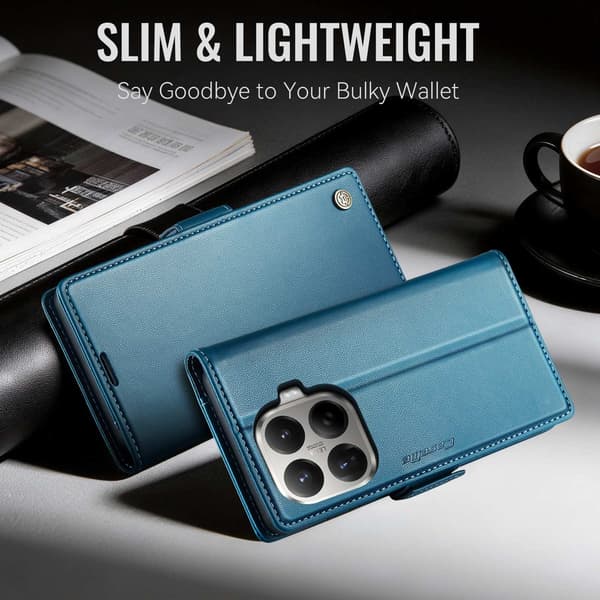 CASEME Til Xiaomi 17T Lommebokdeksel Blue