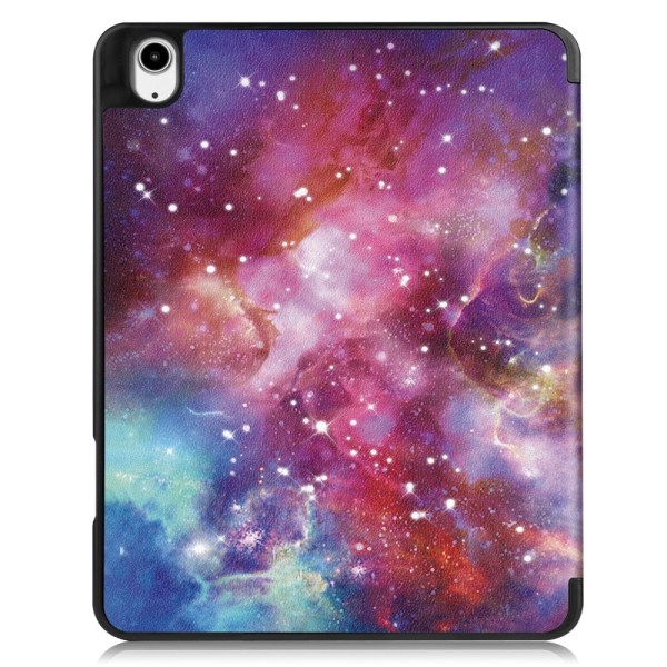 Etui for iPad Air 13 (2024) - Tri-fold Stativ, Tablettdeksel med pennholder - Galaxy Multicolor