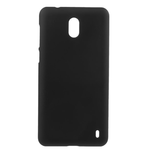 Til Nokia 2 Gummibeskyttet PC Beskyttende Cell Phone Cover - Sort Black
