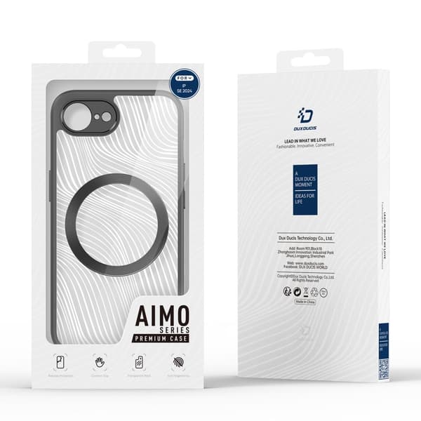 DUX DUCIS Aimo Series til iPhone 17e / 16e er et tyndt og let cover Transparent