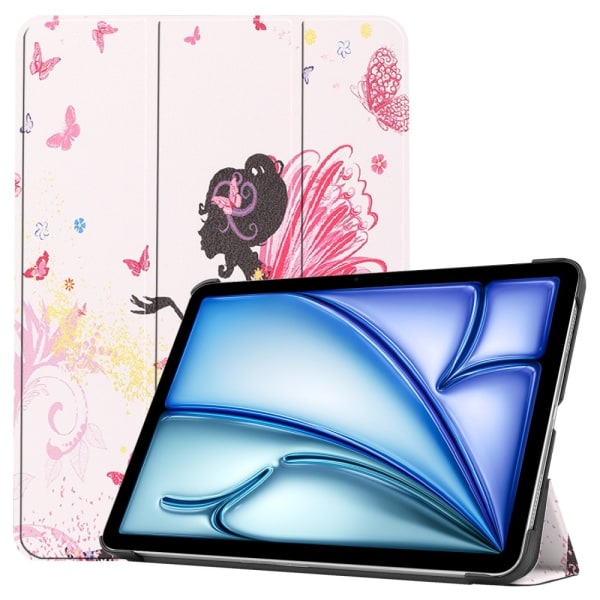 Etui for iPad Air 11 (2024) - Tri-fold Stativ Tablettdeksel - Jente Multicolor