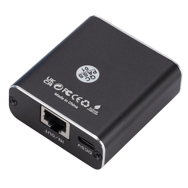 W7 2,4G + 5G RJ45 Ethernet - adapter Netværksswitch USB - C Black