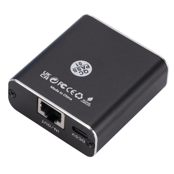 W7 2.4G + 5G RJ45 Ethernet-adapter nettverksbryter USB-C Black