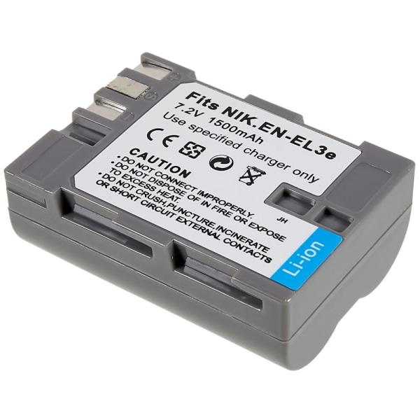 EN-EL3E Batteri til Nikon D200/D80/D300S/D100/D70/D700/D90 osv Grey