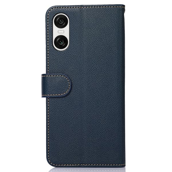 KHAZNEH Telefondeksel for Sony Xperia 10 VI - Blå/Brun Blue