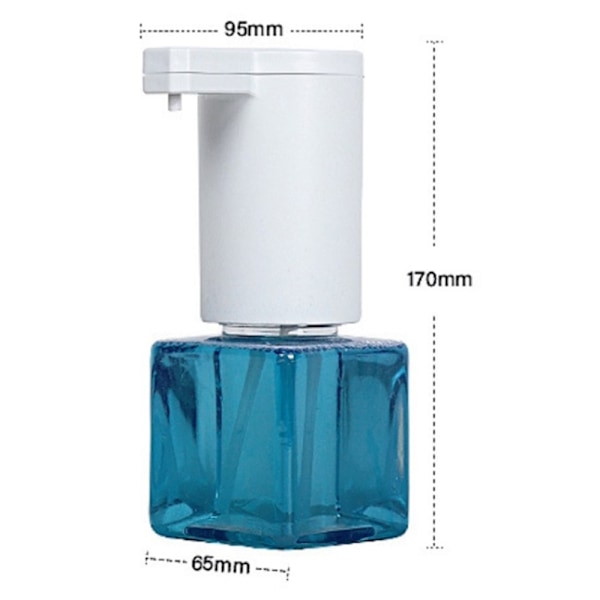 Automatisk sæbedispenser 260ml genopladelig berøringsfri skummende håndvask White