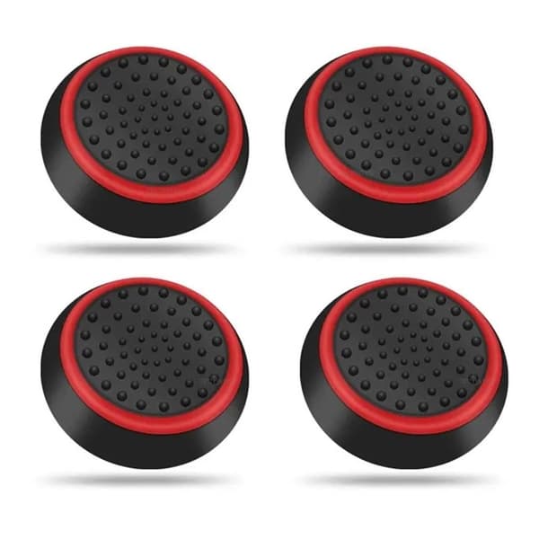 4 stk. tommelfingergreb fingergrebsbeskyttere til Sony PlayStation 5 / 4 / 3 Black
