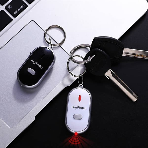 Nøglefinder Anti-Mist Nøglering Tracker Letvægts Genstandsfinder - Sort Black one size