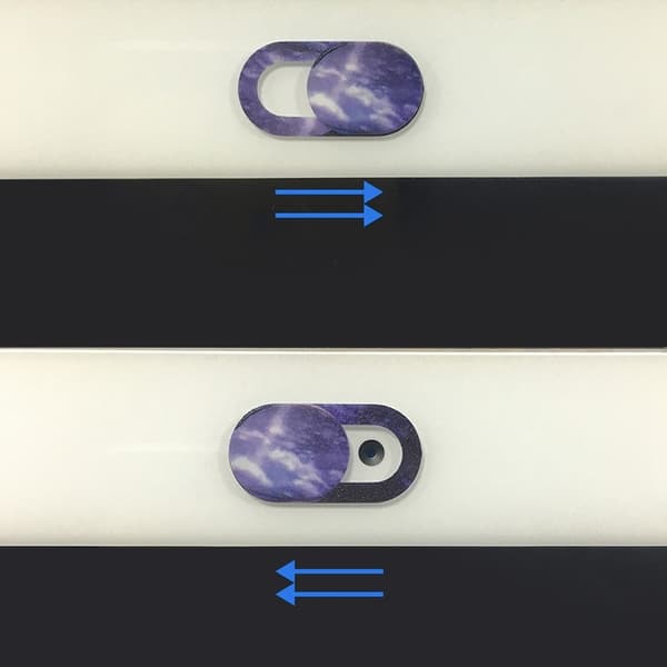 6 - Pack Webcam Protection Skyder til beskyttelse mod spion computerkamera Multicolor