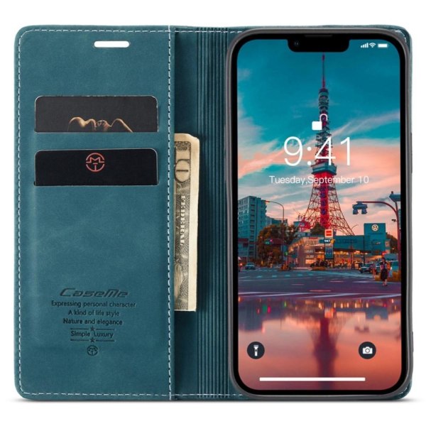 CASEME Plånboksfodral iPhone 14 - Blå Blå