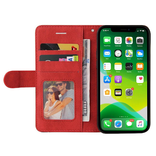 KT Plånboksfodral till iPhone 15 - Röd Röd