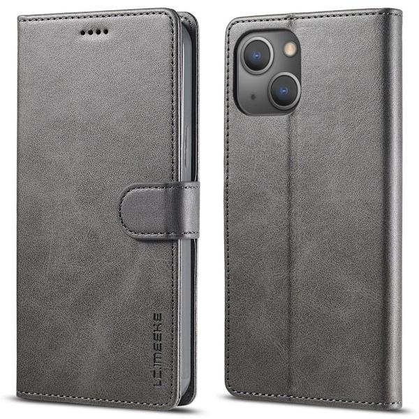 LC.IMEEKE Lompakkotelinekotelo iPhone 15 Plus Grey