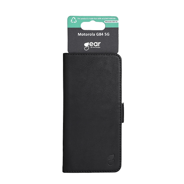 GEAR Wallet kotelo, musta Motorola Moto G84 Black
