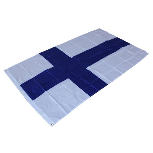 Finland Flagg 90x150 cm banner utendørs innendørs festdekorasjon Blue