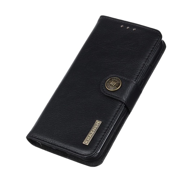 KHAZNEH Retro lompakko Motorola Moto G9 Play/Moto E7 Plus Black