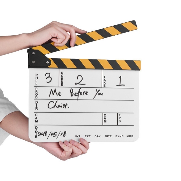 Clapboard Clapping Filmopptak - Hvit White