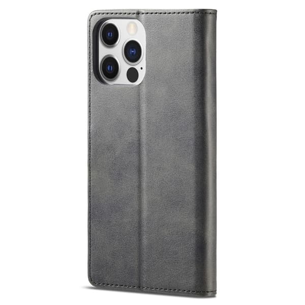 LC.IMEEKE Wallet Stand Etui til iPhone 15 Pro Black