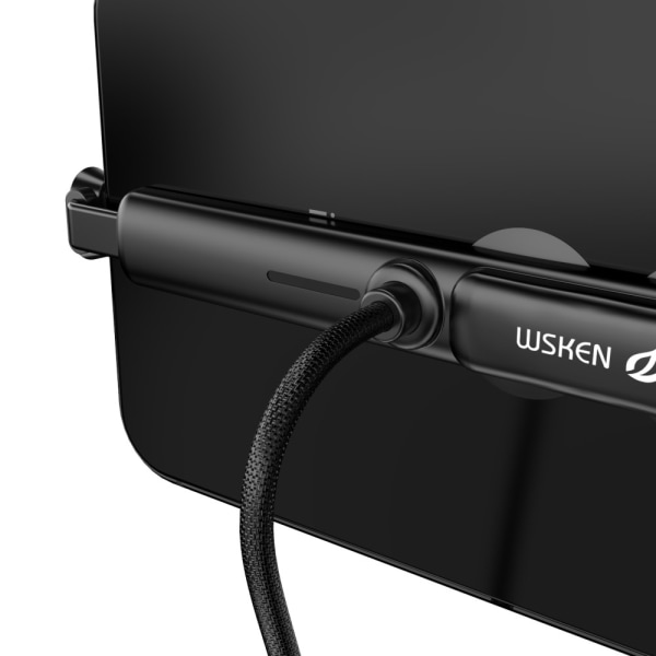 WSKEN Gaming2 Type-C Charging Data Sync Cable 1.2m with Dual Suction Cap Black