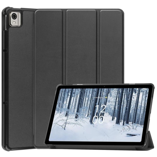 Nokia T21 Tri-fold Stand Wake/Sleep Cover Tablet-etui - Sort Black