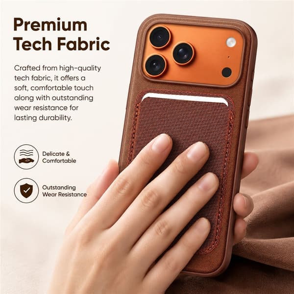 Ultratynn magnetisk kortholder for iPhone 17 og nyere Black