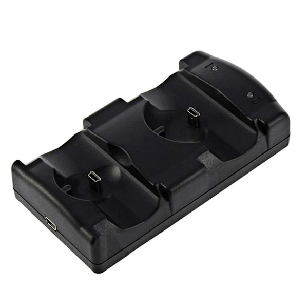 Playstation 3/PS3 Move kaksoislatausteline 2 in 1 Black