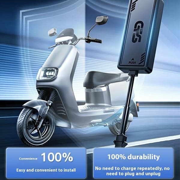 GPS Tracker Tyverisikring 4G tracker motorcykel bil osv. placeringsenhed Black