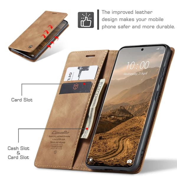 CASEME Plånboksfodral Xiaomi Redmi Note 15 / Xiaomi Poco M8 5G - Brun Brun