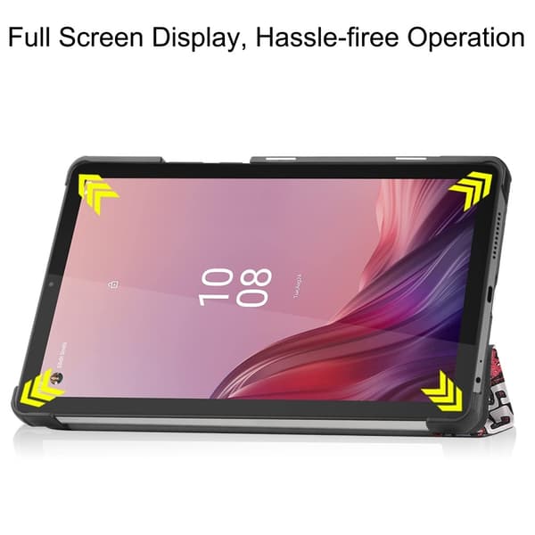 Lenovo Tab M9 kolminkertainen jalustan kansi - Graffiti Multicolor