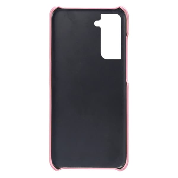 Til Samsung Galaxy S24+ KSQ PU - læderbelagt skal hårdt etui Pink