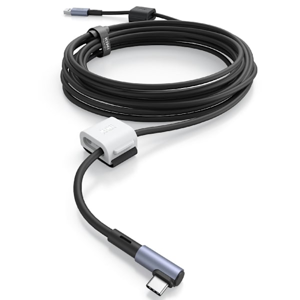 5m ladekabel for Meta Quest 3 3S PICO 4, 5Gbps hodeset tdataoverføring Black