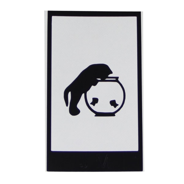HAT PRINCE Stylish Chic PVC Decal Sticker iPad - Cat and Fish