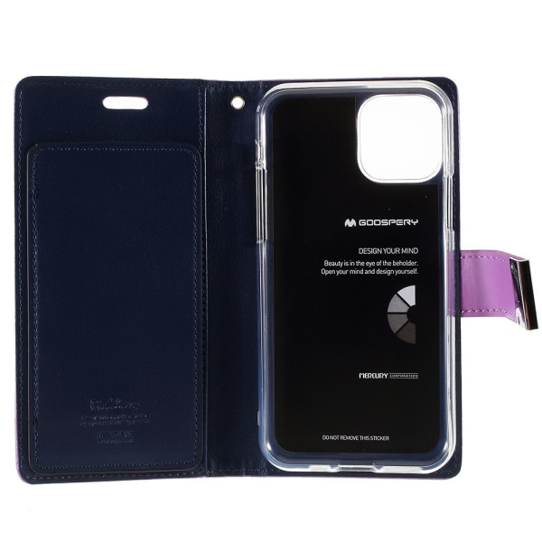 MERCURY CASE Rich Diary -lompakkokotelo iPhone 11 Pro - violetti Purple