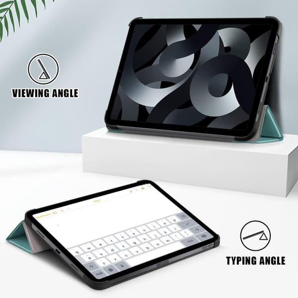 Apple iPad 10.9 2022 Slim Fit Trifoldbart Deksel - Grønn Green