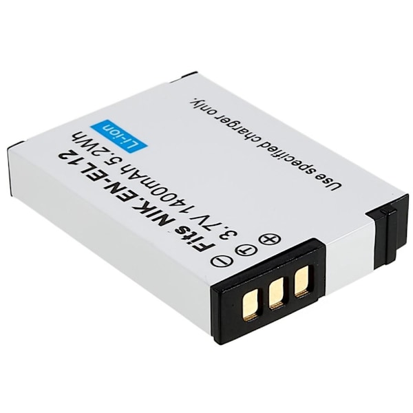 EN-EL12 Batteri til Nikon Coolpix S9700/S9500/S9400/S9300/S9100/S8200/S610/S620/S630/S8100/P300 White