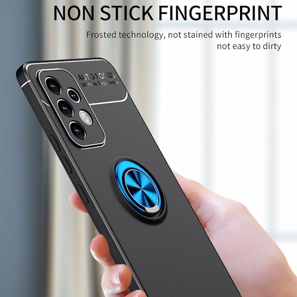 Samsung Galaxy A33 5G Finger Ring Kickstand (Built-in Metal Sheet) Case Black