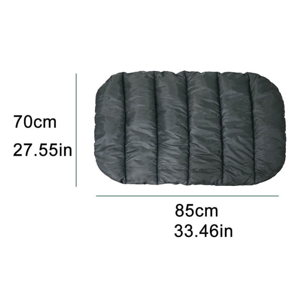 Vanntett sovematte for hunder med oppbevaringspose 80x70cm Black