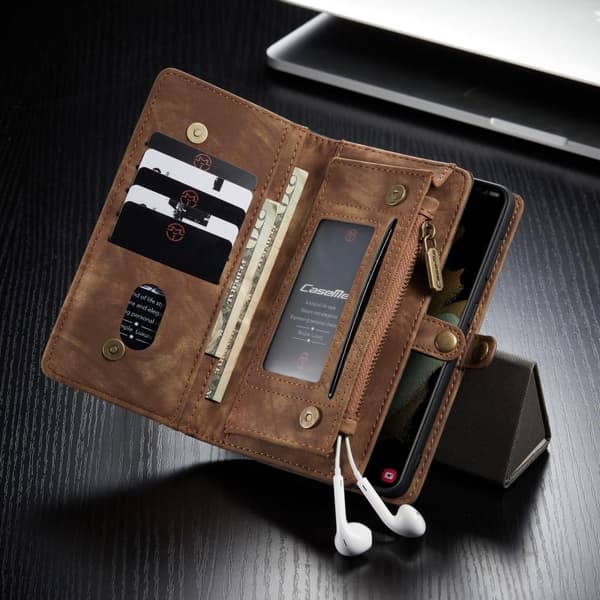 Samsung Galaxy S21 CASEME 2 - i - 1 Aftagelig - Brun Brown